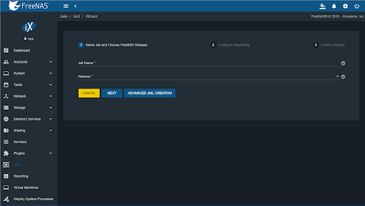 Setting up Services in a FreeNAS Jail