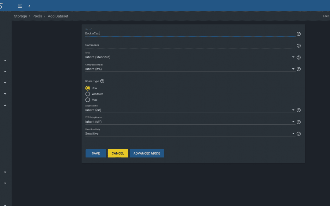 Mount a TrueNAS or FreeNAS Share to a Docker Host